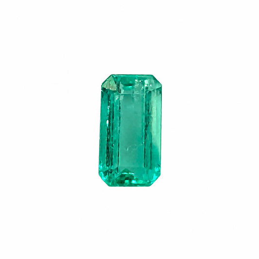 1.03 ct natural Colombian emerald, emerald cut loose gemstone