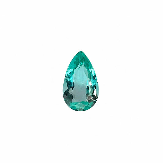 0.64 ct natural Colombian emerald, pear cut loose gemstone