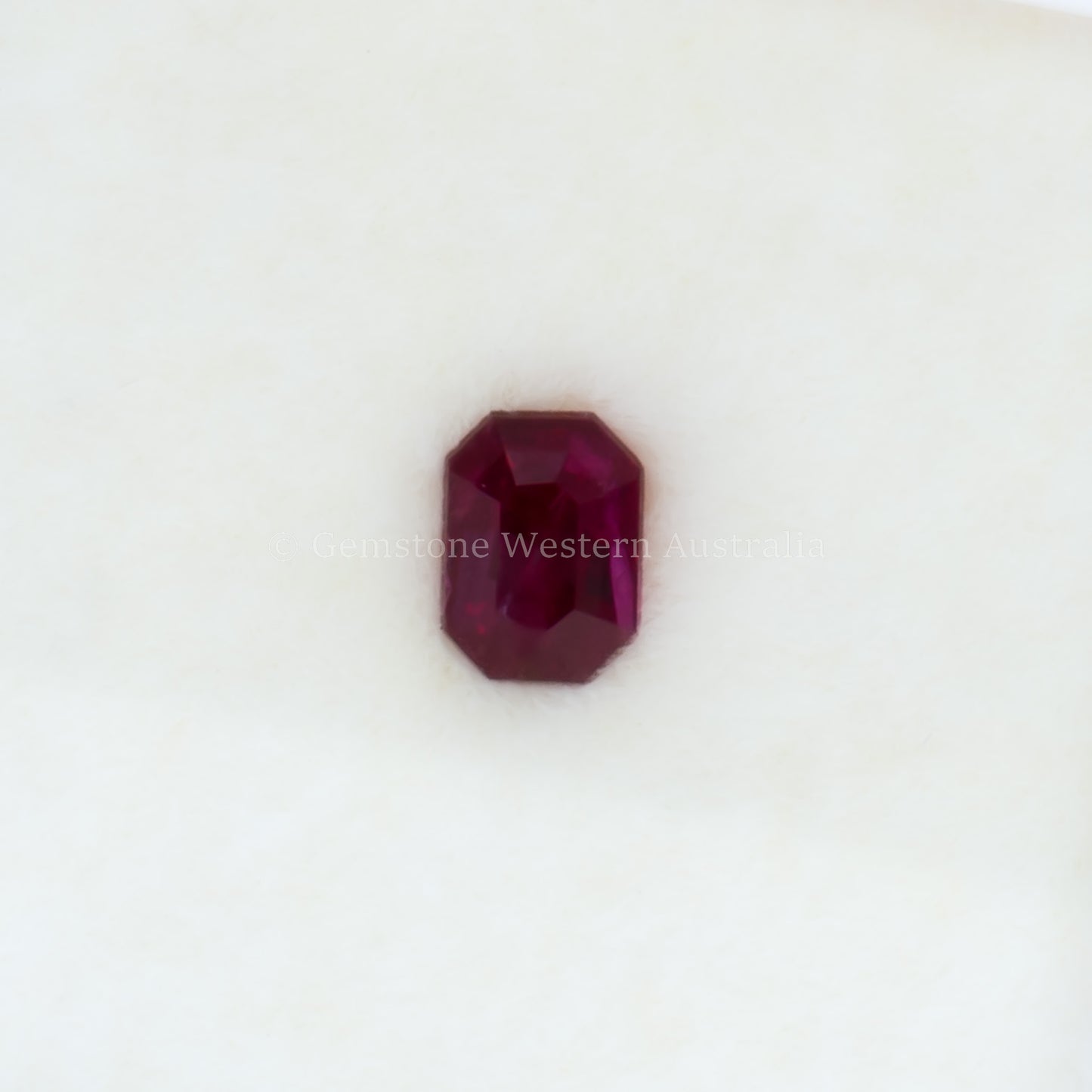 0.72 Ct Natural Unheated Ruby - Emerald Radiant Cut