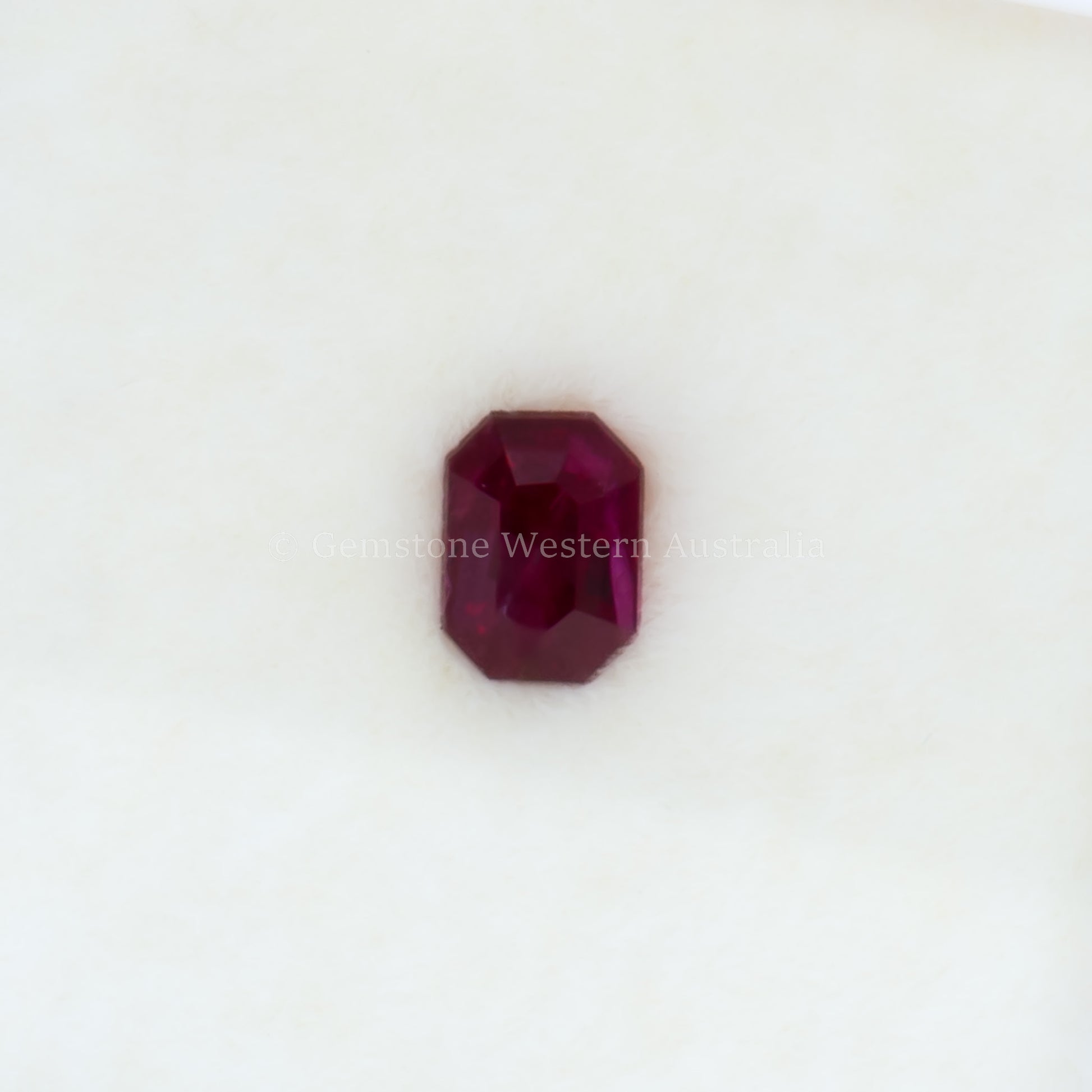 0.72 Ct Natural Unheated Ruby - Emerald Radiant Cut
