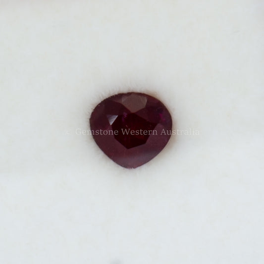 0.77 Ct Natural Unheated Ruby - Pear Cut