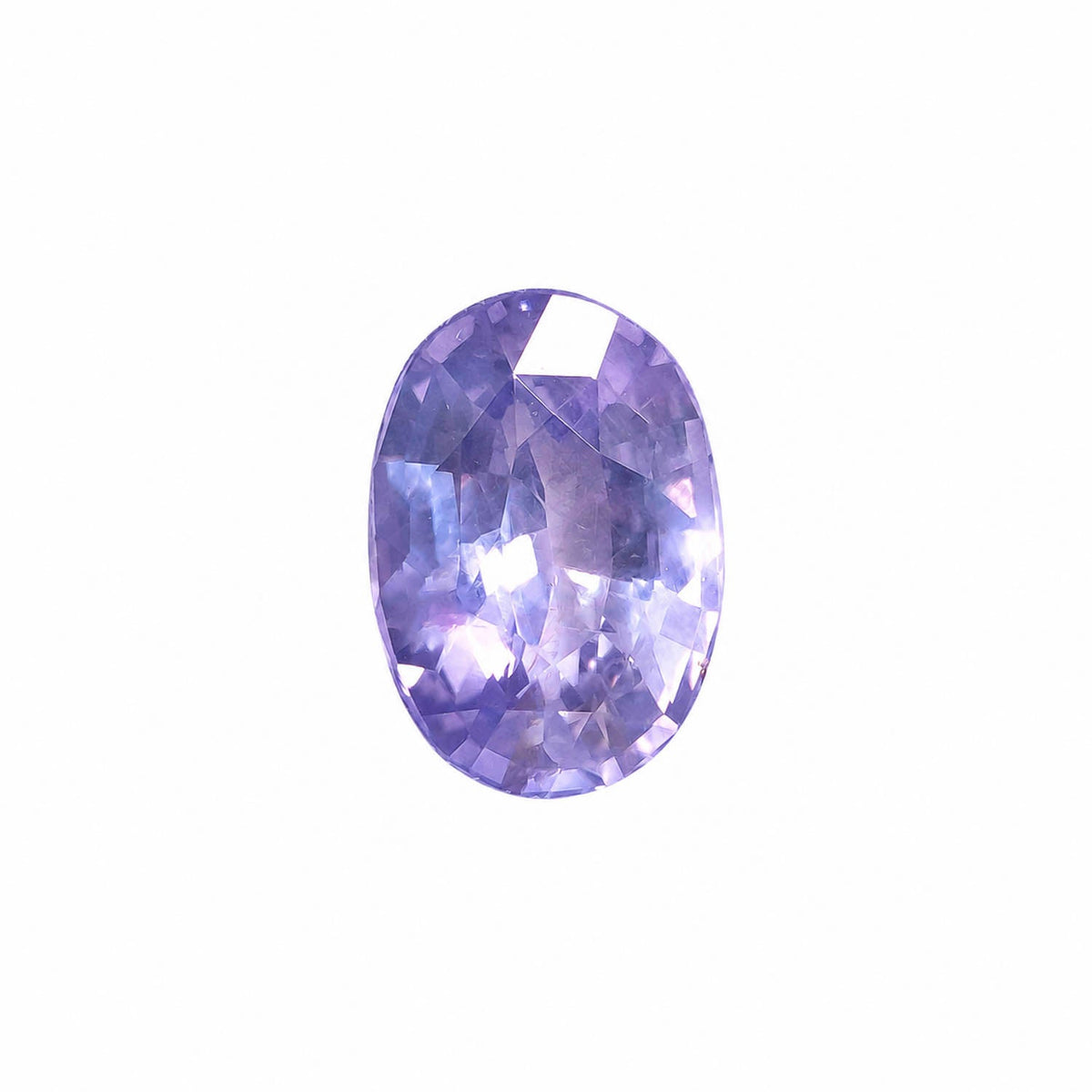 1.72 ct natural violet sapphire, oval cut loose gemstone
