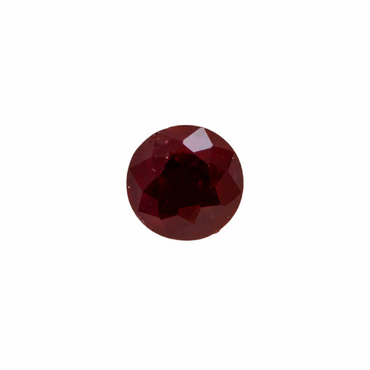 1.02 ct natural unheated ruby, round cut loose gemstone