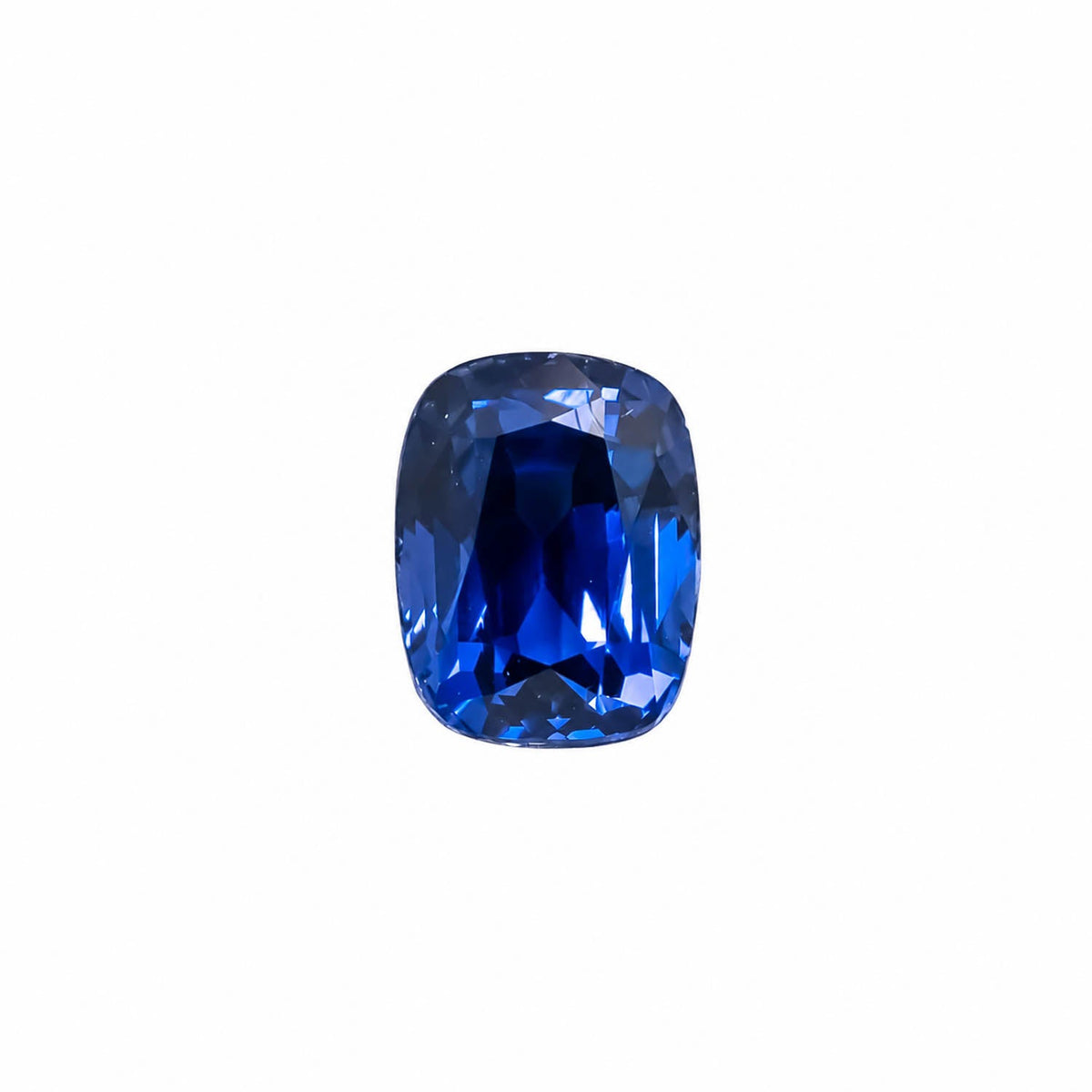2.58 ct natural blue sapphire, rectangular cushion cut