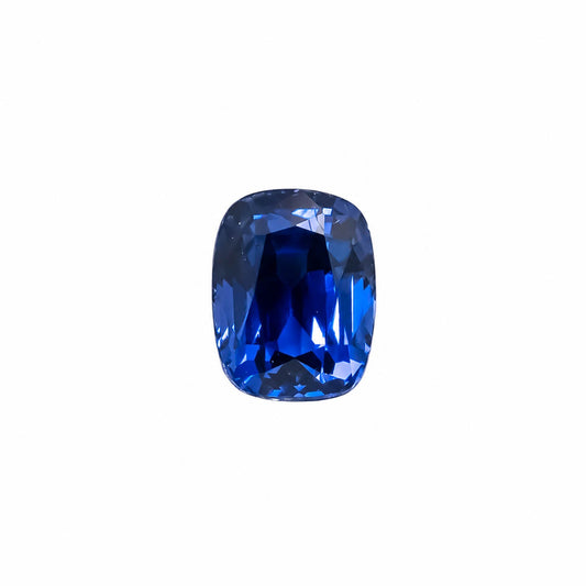 2.58 ct natural blue sapphire, rectangular cushion cut