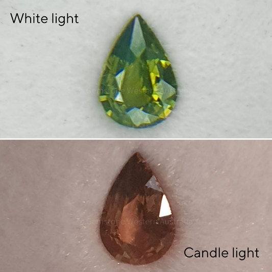 0.70 ct Natural Alexandrite Loose Gemstone Pear Cut