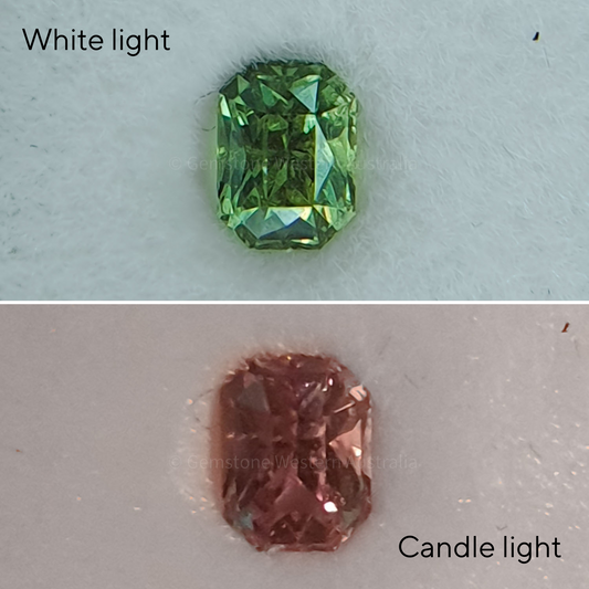 0.80 ct Natural Alexandrite Loose Gemstone Emerald Cut