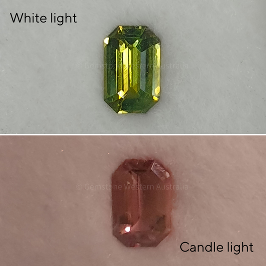 0.66 ct Natural Alexandrite Loose Gemstone Emerald Cut