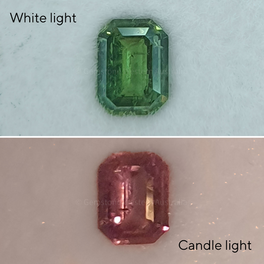 0.63 ct Natural Alexandrite Loose Gemstone Emerald Cut