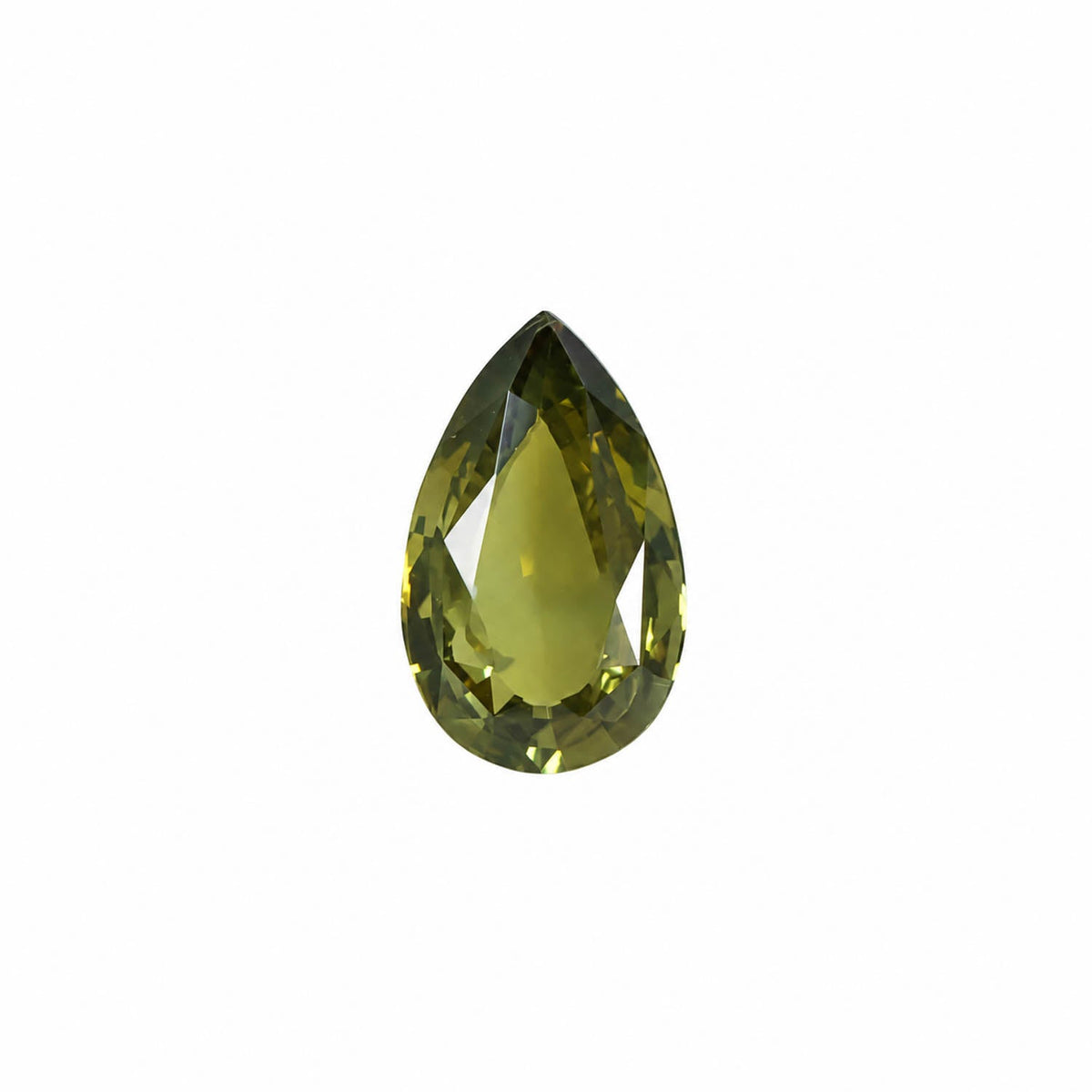 1.98 ct pear cut alexandrite photographed in daylight
