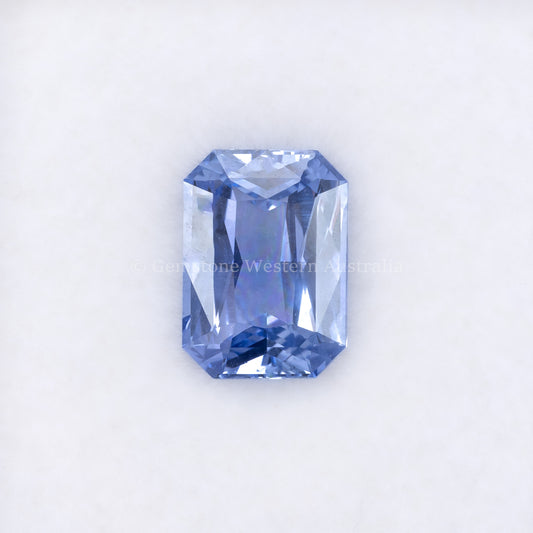 2.08CT NATURAL UNHEATED BLUE SAPPHIRE in white background