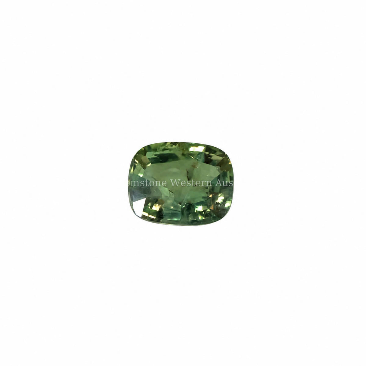 1.33 ct cushion cut alexandrite photographed in daylight