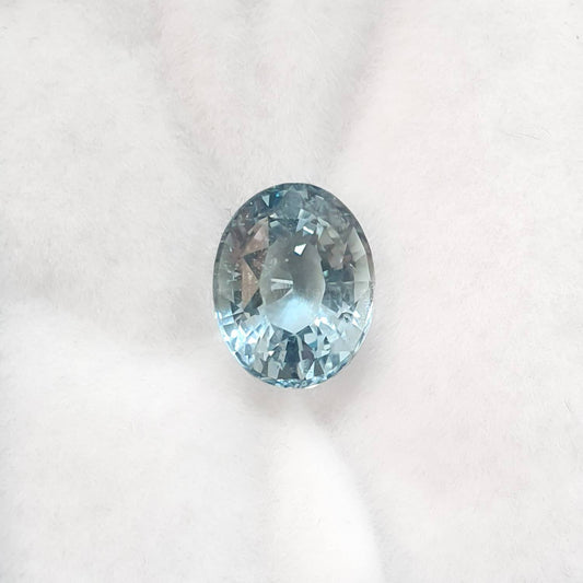 3.11 ct Natural Aquamarine Loose Gemstone Emerald Cut