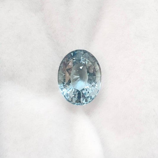 2.28 ct Natural Aquamarine Loose Gemstone Oval Cut