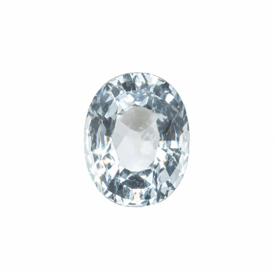 1.95ct natural icy blue aquamarine, oval mixed cut