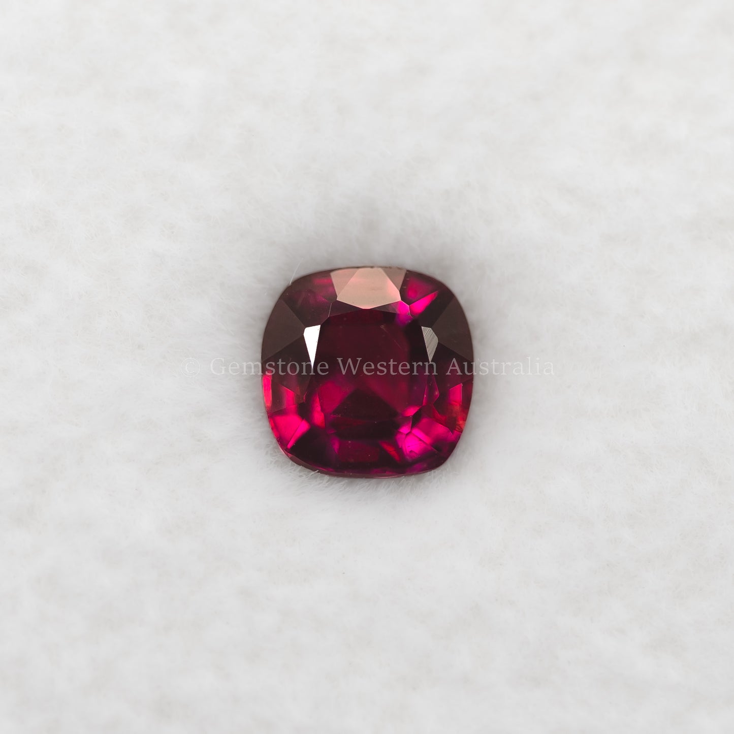 0.54 Ct Natural Unheated Ruby - Cushion Cut