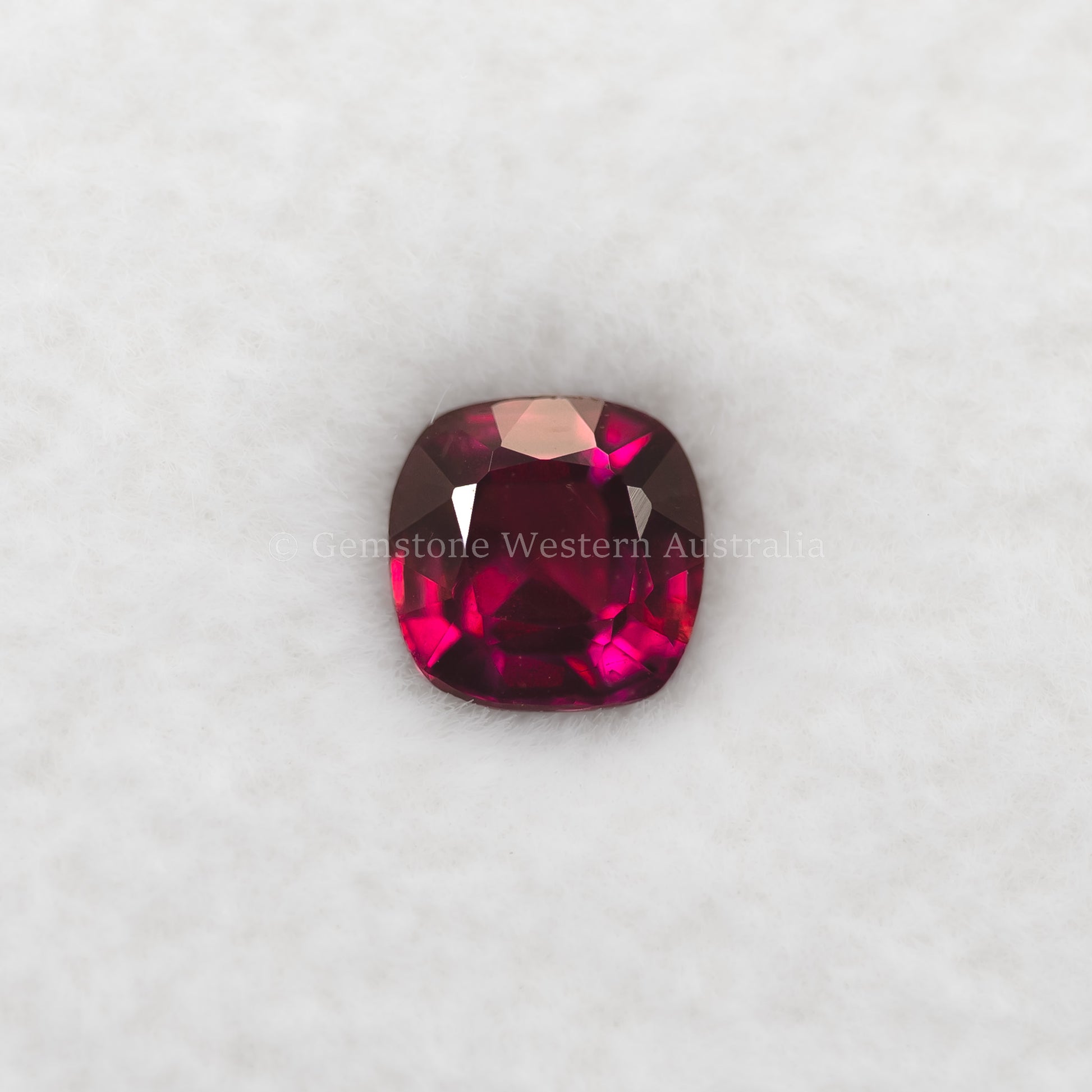 0.54 Ct Natural Unheated Ruby - Cushion Cut