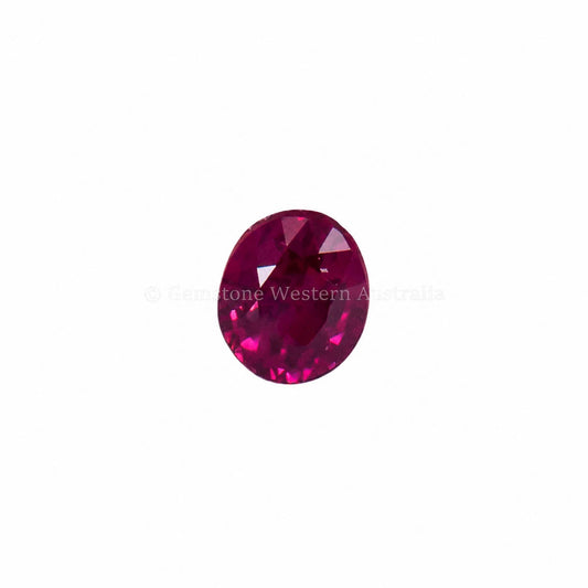 0.55 ct natural unheated ruby, oval cut loose gemstone