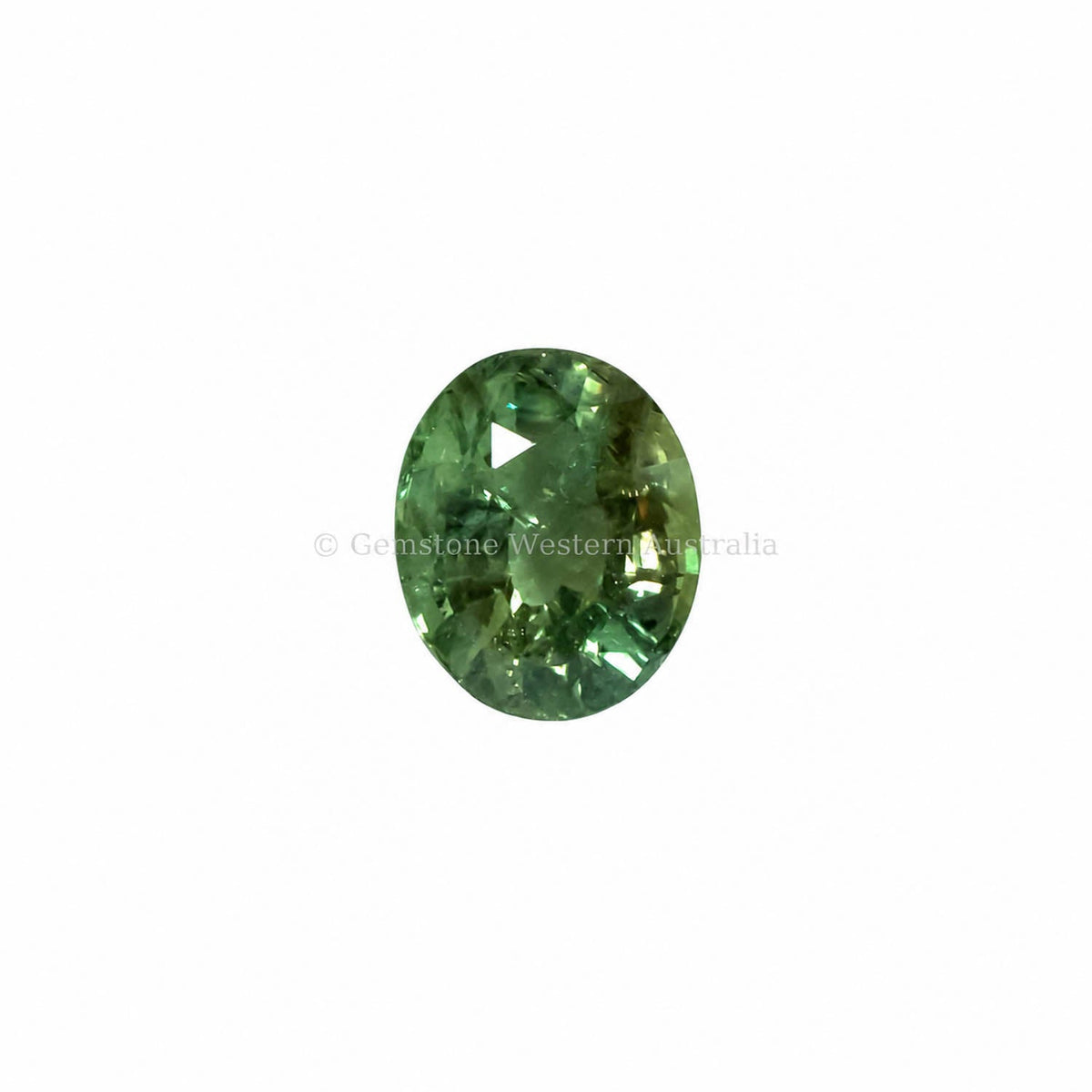 1.50 ct oval cut alexandrite photographed in daylight