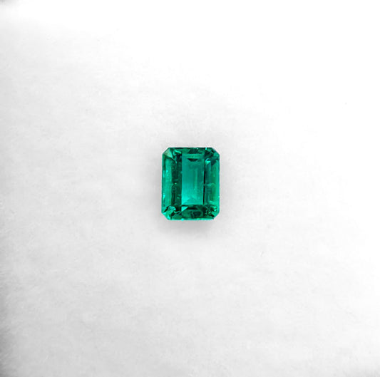 0.24 ct Natural Colombian Emerald Loose Gemstone Emerald Cut