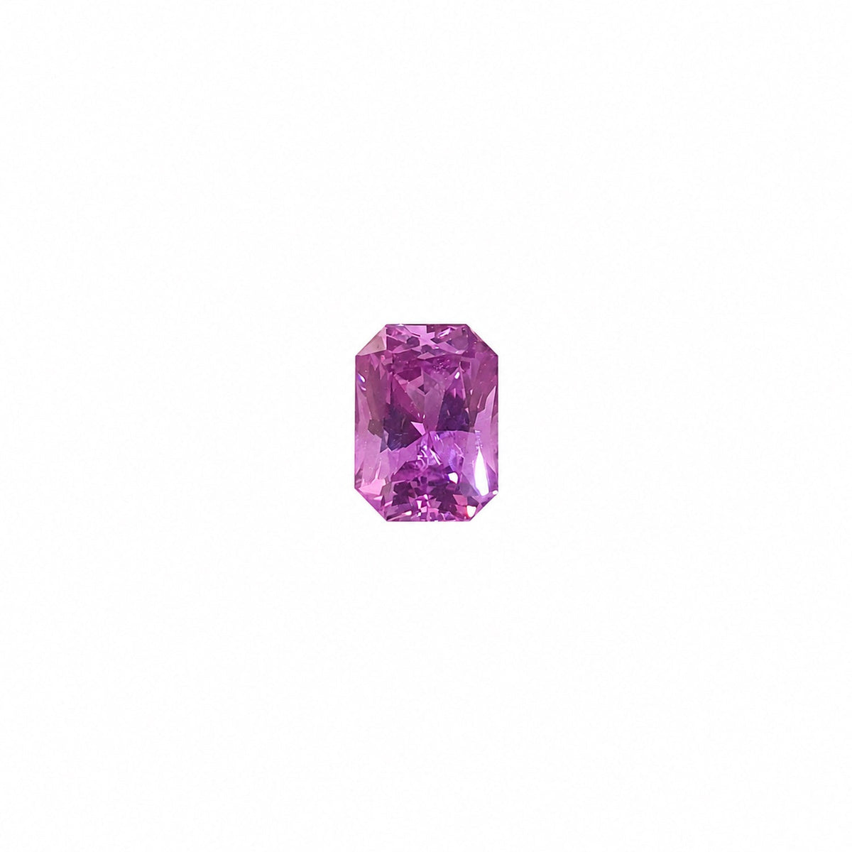 0.86 ct natural pink sapphire, emerald cut loose gemstone
