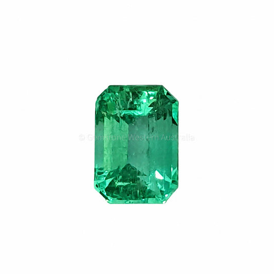 1.51 ct natural Colombian emerald, emerald cut loose gemstone