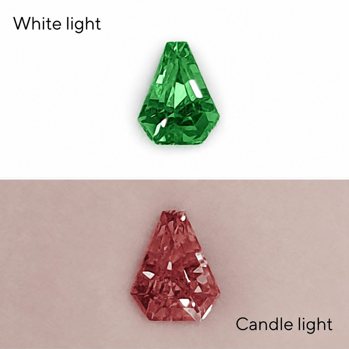 0.37 ct natural alexandrite, shield fancy cut loose gemstone