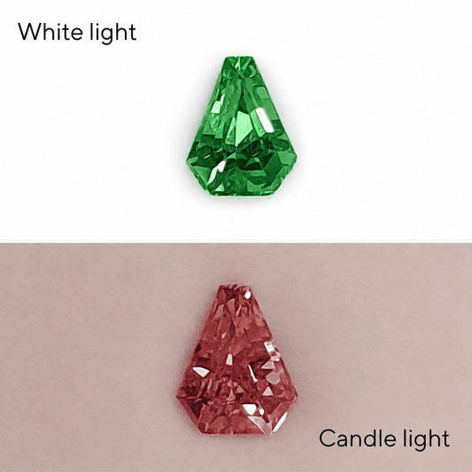 0.37 ct natural alexandrite, shield fancy cut loose gemstone