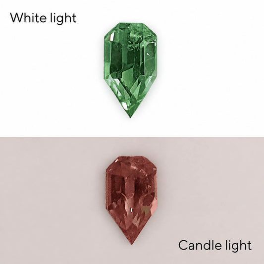 0.37 ct natural alexandrite, shield fancy cut loose gemstone