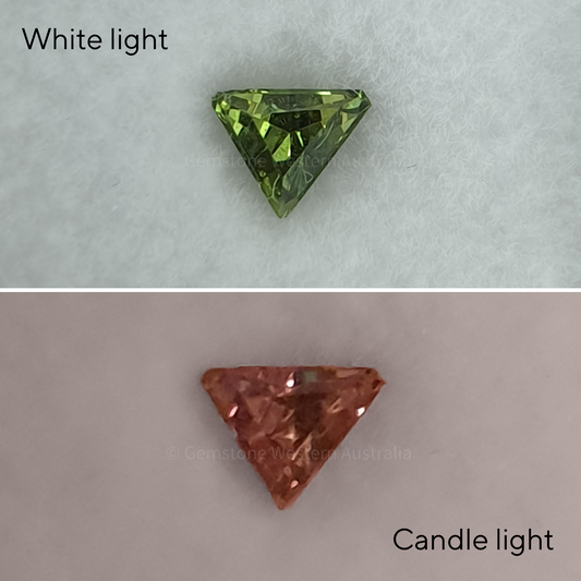 0.20 ct Natural Alexandrite Loose Gemstone Trillion Fancy Cut