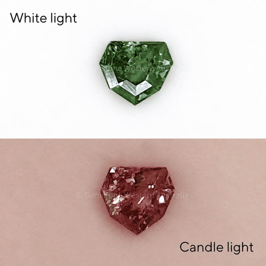 0.30 ct natural alexandrite, shield fancy cut loose gemstone