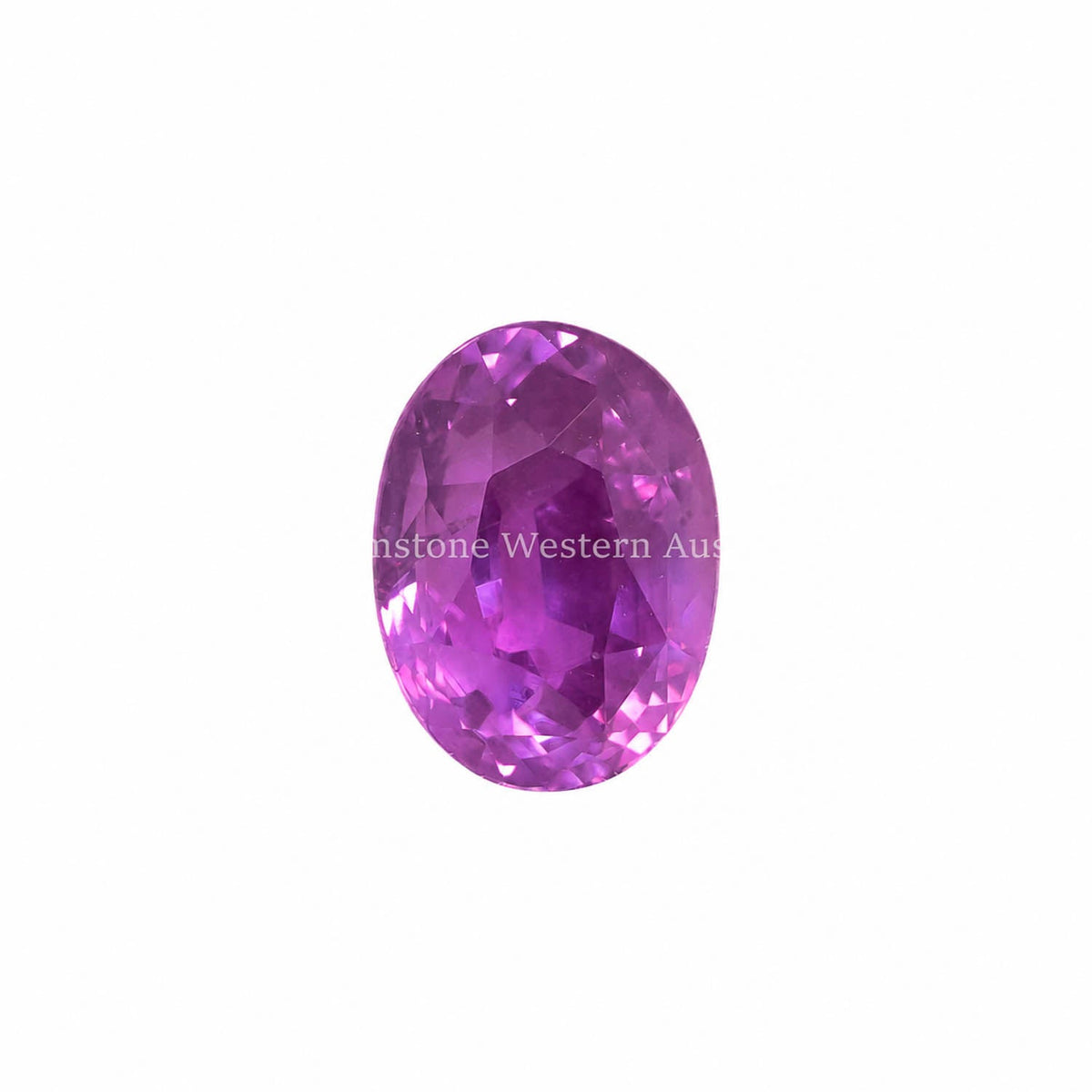 2.04 ct natural unheated pink sapphire, oval cut