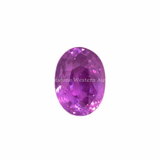 2.04 ct natural unheated pink sapphire, oval cut