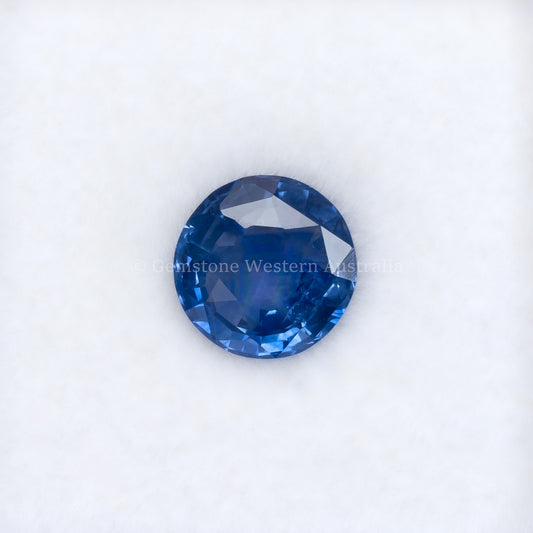 1.65CT NATURAL CORNFLOWER BLUE SAPPHIRE – ROUND CUT GEMSTONE
