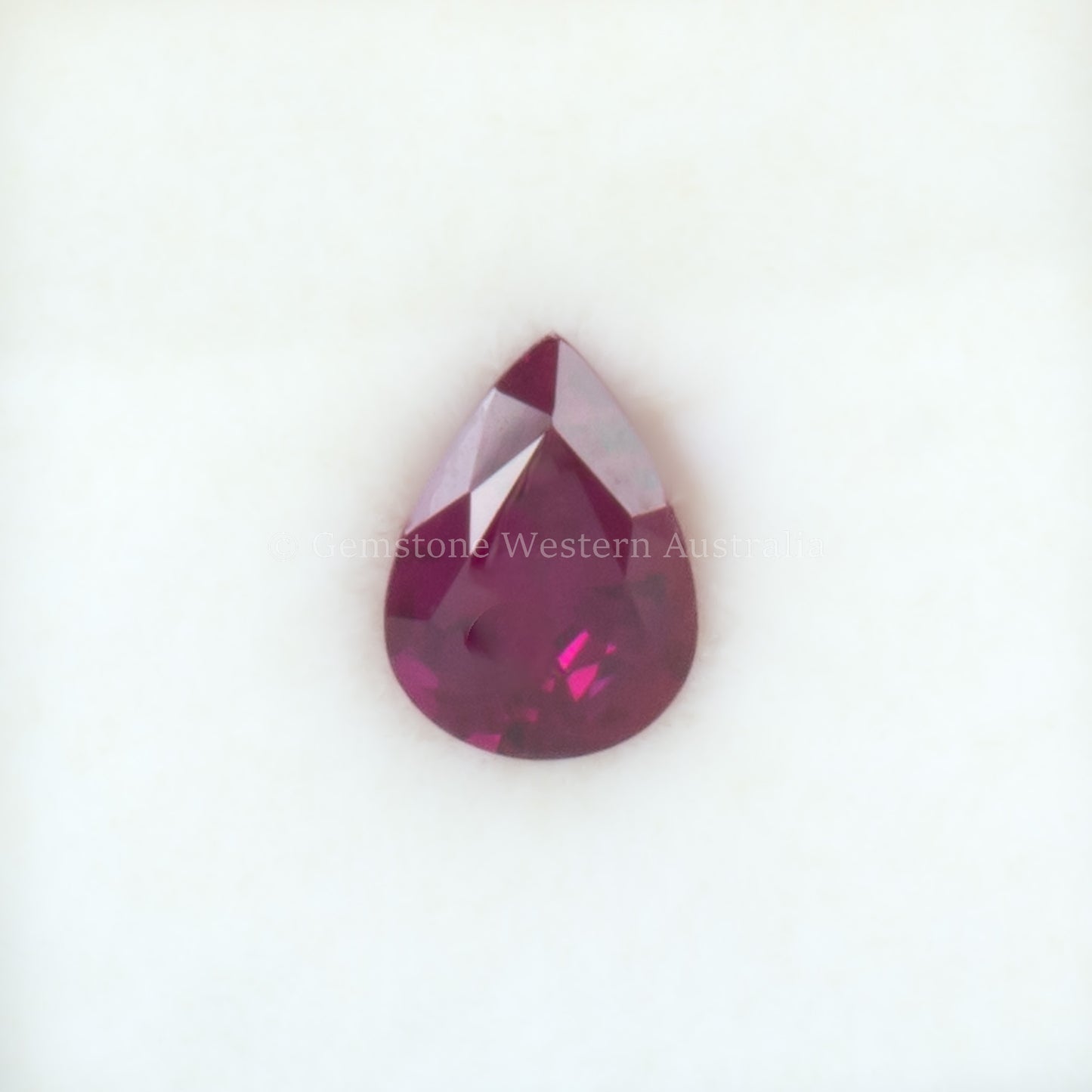 1.32 CT NATURAL RUBY - PEAR CUT
