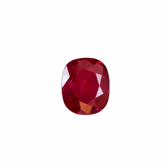 1.01 ct natural unheated ruby, cushion rectangular cut