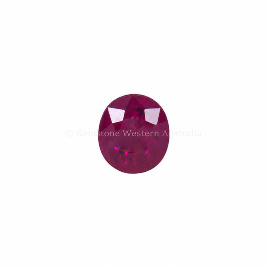 1.10 ct natural ruby, oval cut loose gemstone