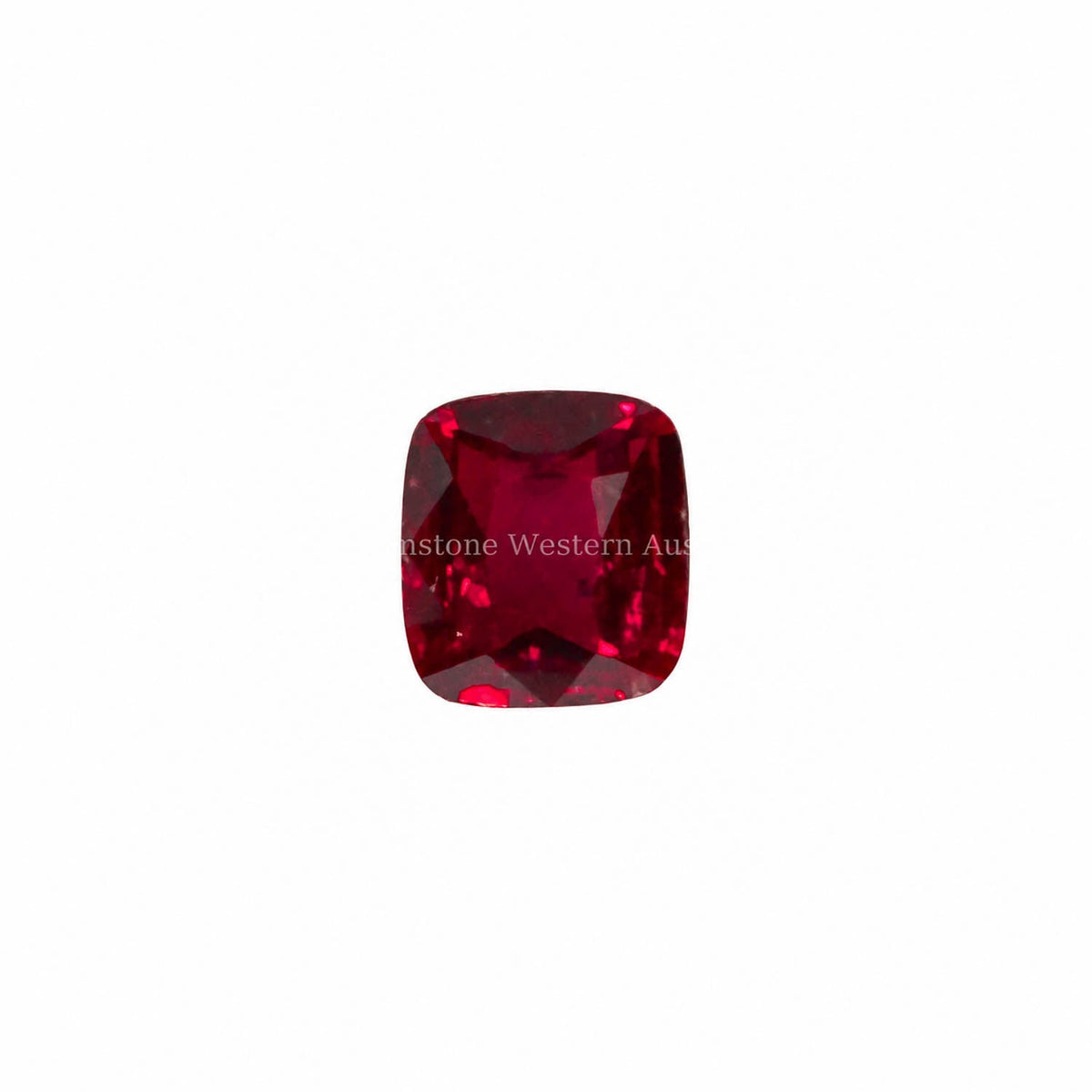 1.06 ct natural unheated pigeon blood ruby, cushion rectangular mixed cut, GGTL certified