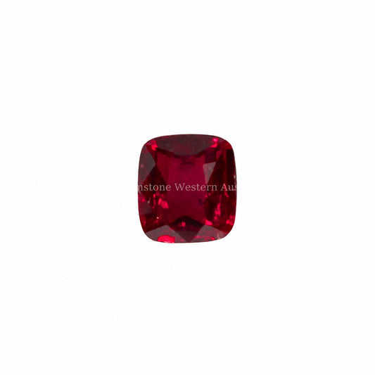 1.06 ct natural unheated pigeon blood ruby, cushion rectangular mixed cut, GGTL certified