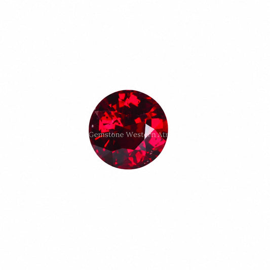 1.04 ct natural unheated ruby, round cut loose gemstone