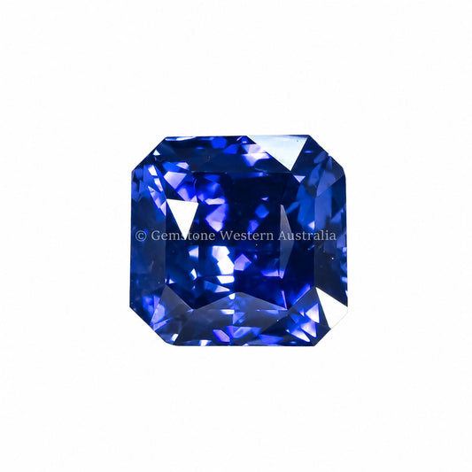 5.14 ct natural heated blue sapphire, octagon cut