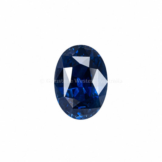 2.38 ct natural heated royal blue sapphire, oval cut