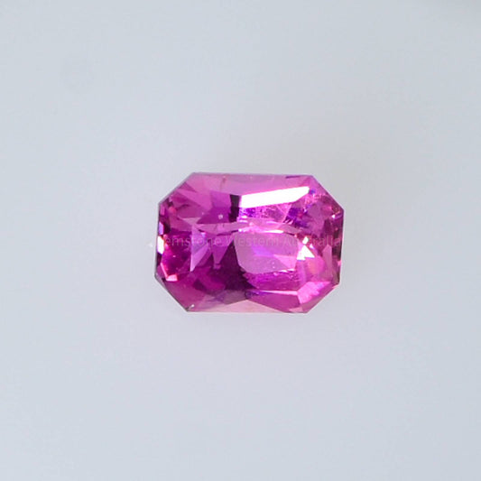 1.08 CT NATURAL PINK SAPPHIRE PRINCESS CUT UNHEATED
