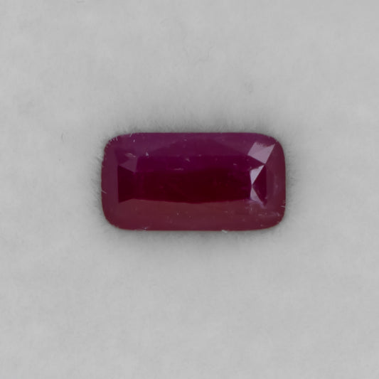 1.03 CT NATURAL UNHEATED RUBY - CUSHION RECTANGULAR CUT