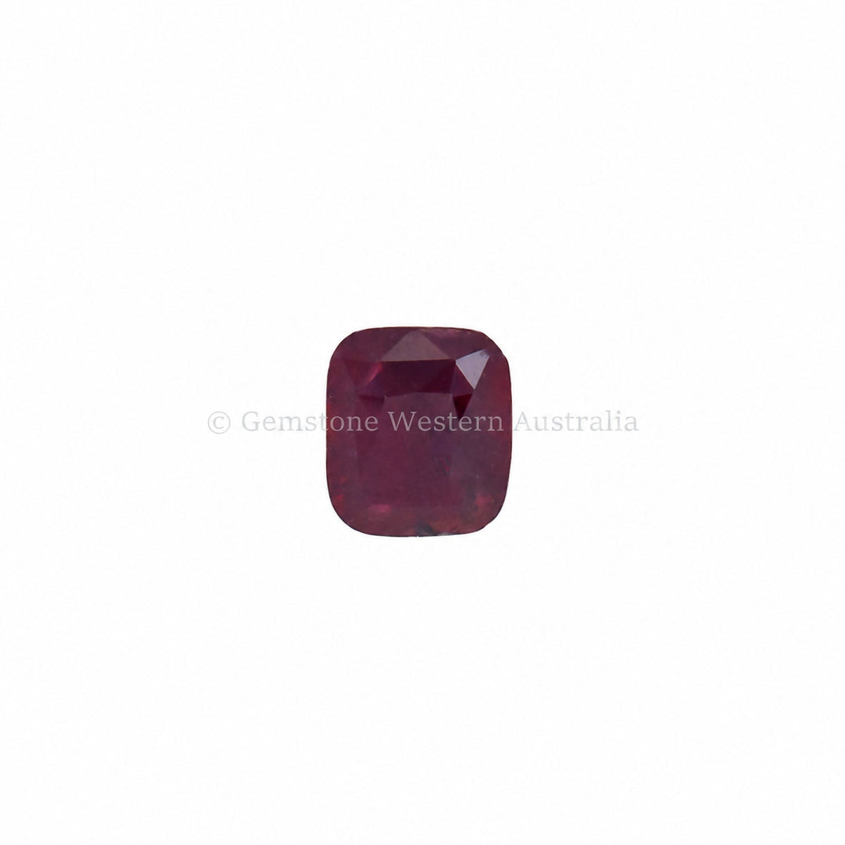 0.80 ct natural unheated ruby, cushion cut loose gemstone