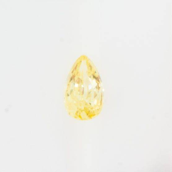 1.11 CT NATURAL VIVID YELLOW SAPPHIRE PEAR CUT UNHEATED