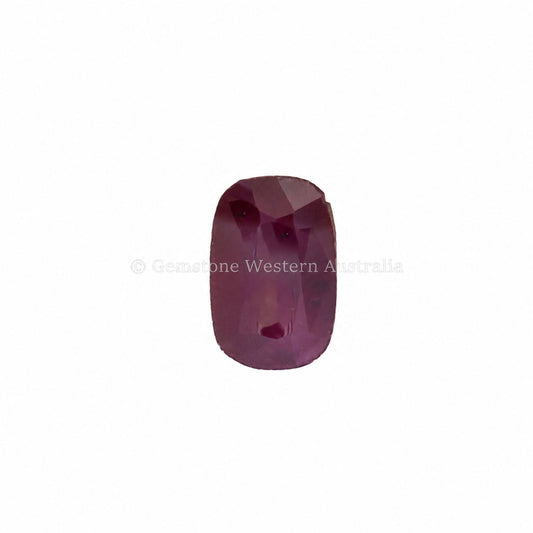0.78 ct natural unheated ruby, rectangular cushion cut
