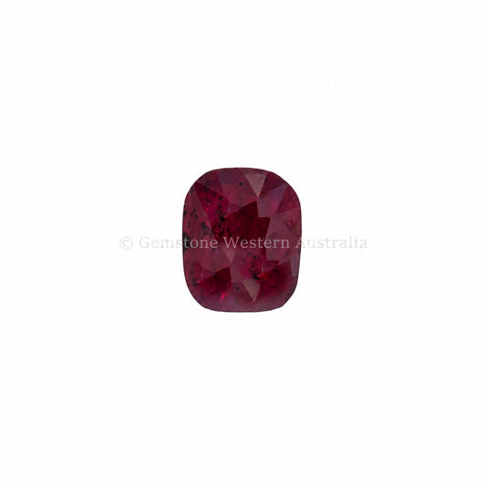 0.98 ct natural unheated ruby, cushion cut loose gemstone