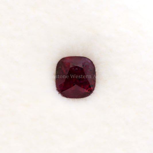 0.64 CT NATURAL UNHEATED RUBY - CUSHION CUT