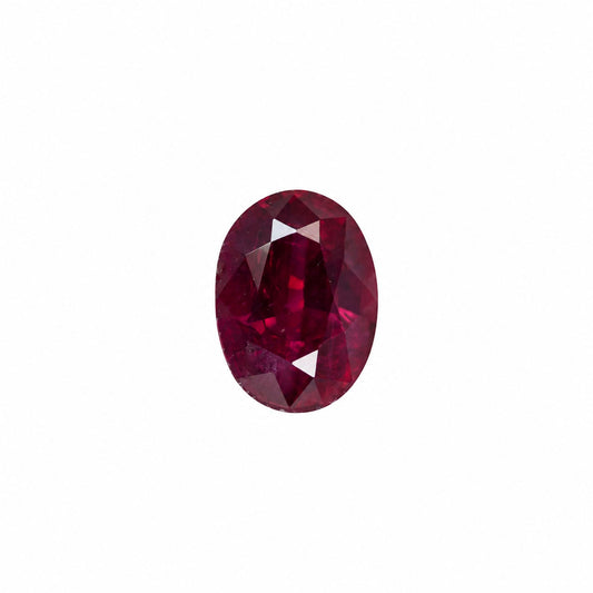 0.54 ct natural unheated ruby, oval cut loose gemstone